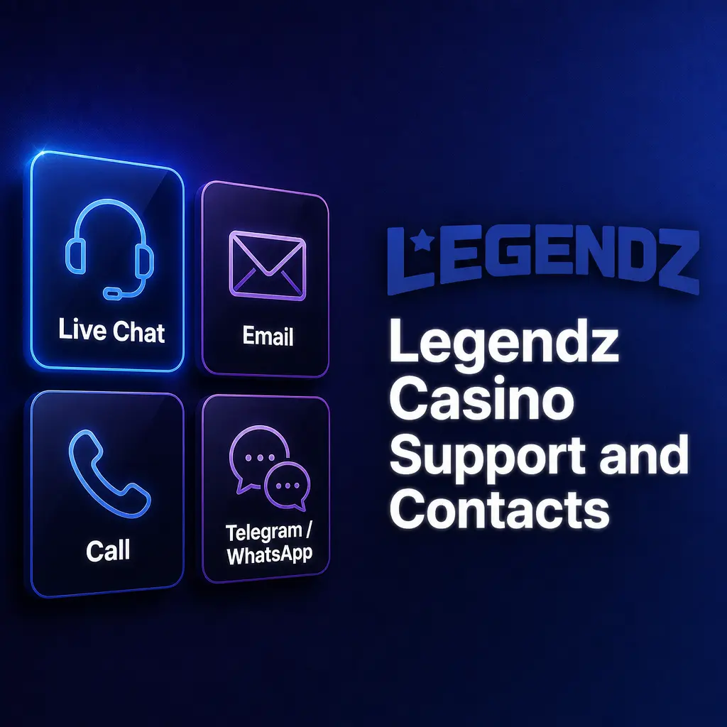 Legendz Casino support team ready to help