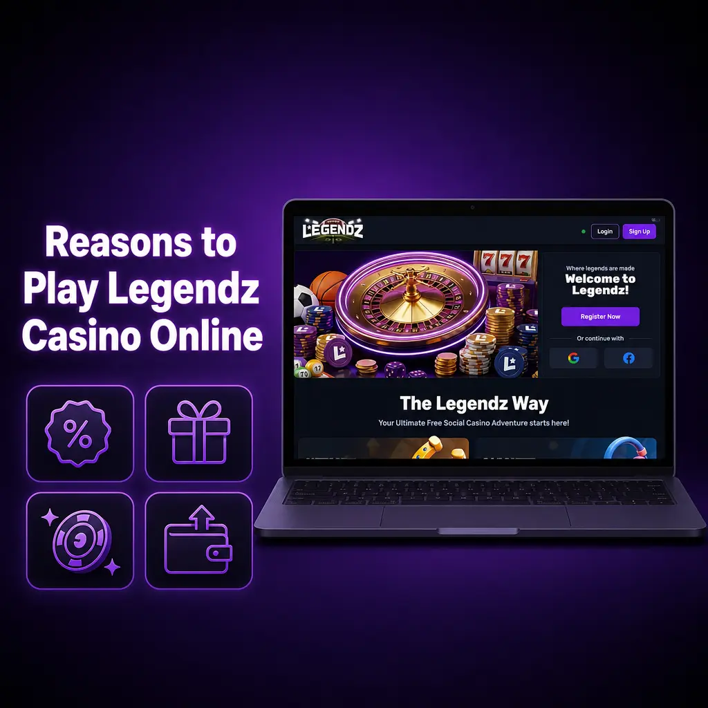 Legendz Casino sportsbook and slots interface